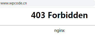 nginx deny 返回 403